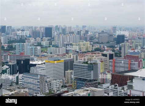 Skyline of Singapore city Stock Photo - Alamy