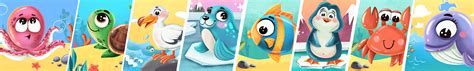 CHILDREN'S PUZZLES WITH OCEAN ANIMALS on Behance