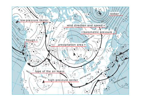 EARTH :: METEOROLOGY :: WEATHER MAP image - Visual Dictionary Online