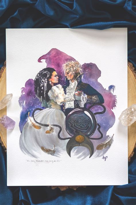 Labyrinth Original Fan Art Print it's Only Forever. Not Long at All. - Etsy