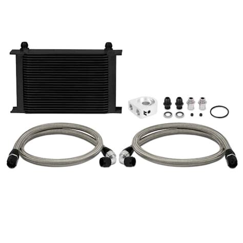 Mishimoto Universal 25 Row Oil Cooler Kit (Black Cooler) - ffrides