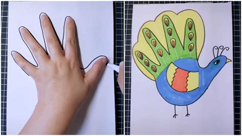 Easy Drawing Tricks for kids with your hand Drawing Ideas For Kids ...