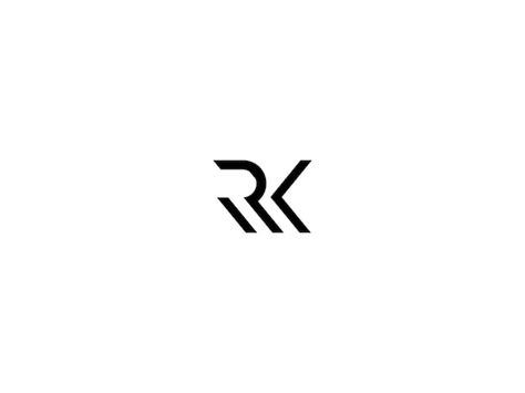 Premium Vector | RK logo design