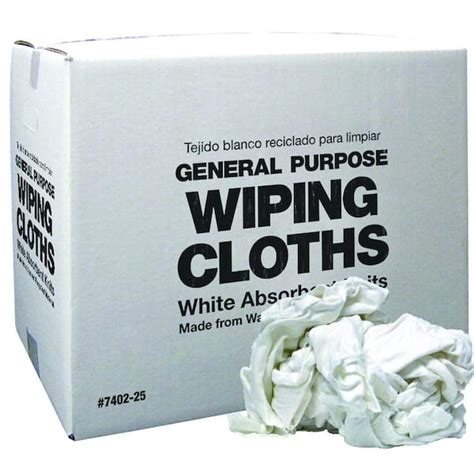 Intex 20 lbs. White Recycled Rags Box 7402-25-YOW - The Home Depot