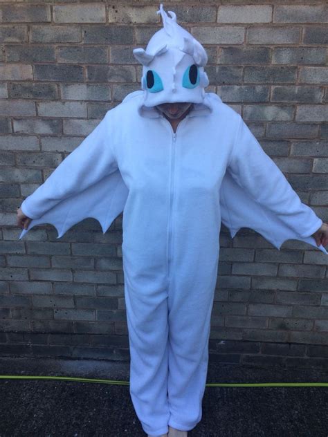 Light Fury Costume/ Light Fury Onesie/ Dragon Kigurumi/ Dragon - Etsy