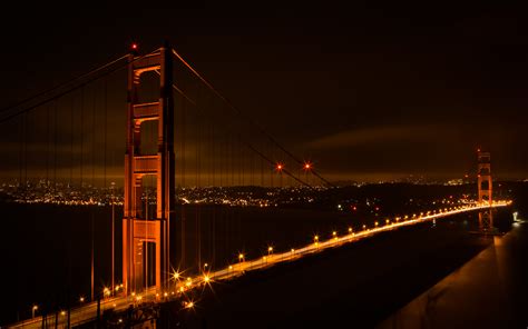 Golden Gate Bridge at night – HD Wallpaper | Wide Screen Wallpaper ...