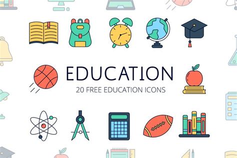 Education Vector Free Icon Set - GraphicSurf.com