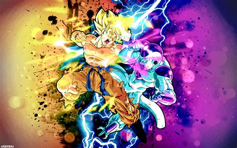 SSJ Goku vs Frieza Wallpaper by xXZiCEXx on DeviantArt