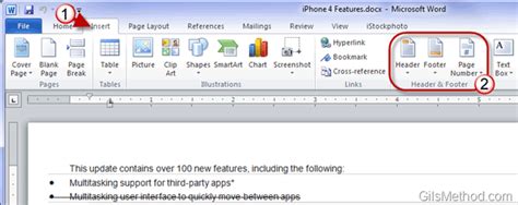 How to Edit Headers and Footers in Word 2010