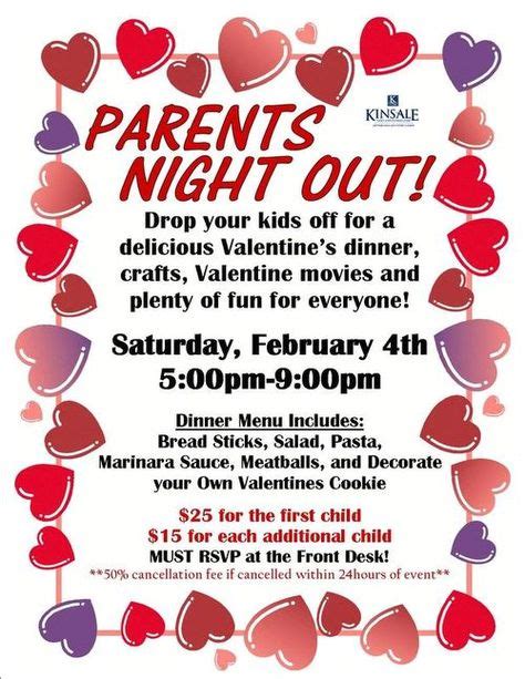 14 Parents night out fundraiser ideas | parent night, kids night out ...