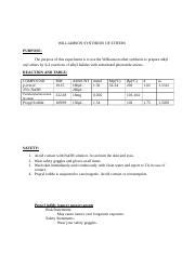 LAB REPORT 8 - WILLIAMSON SYNTHESIS OF ETHERS.docx - WILLIAMSON ...