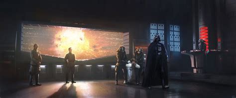 This painting brilliantly captures the destruction of Alderaan ...