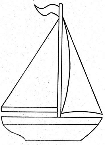 sailboat coloring page - Clip Art Library