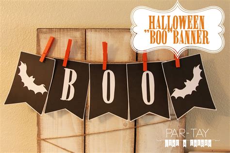 Halloween "Boo" Banner - Party Like a Cherry