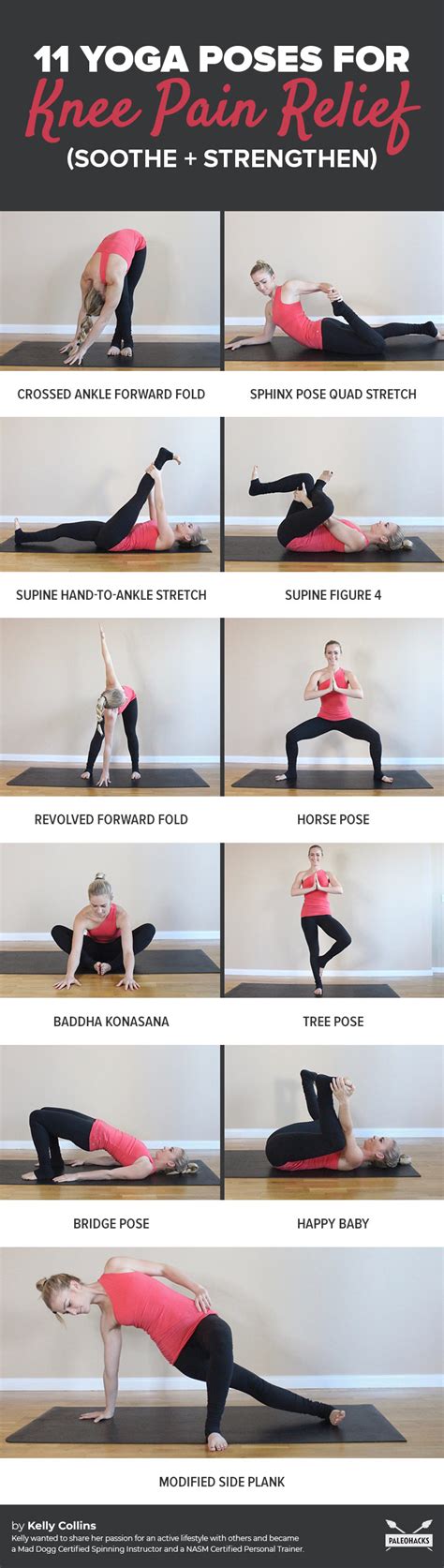 11 Yoga Poses For Knee Pain Relief (Soothe + Strengthen) | PaleoHacks