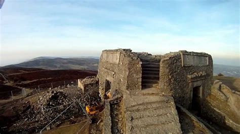 Moel Famau and Jubilee Tower Aerial footage - YouTube