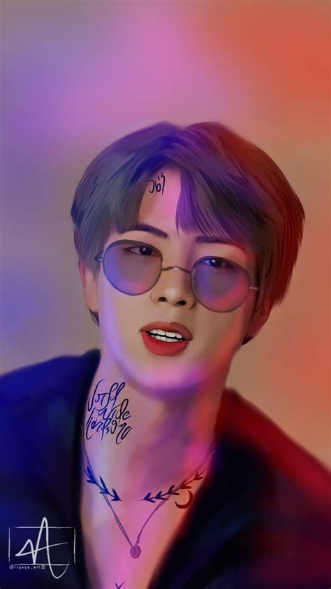 Gangster Jin Bts, art, bts, btsdrawing, btsjin, drawing, fanart, jin ...