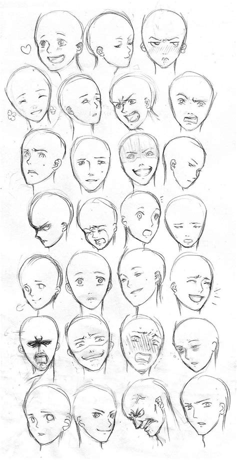 Facial Expressions I by YuuyuMori on deviantART | Drawing face ...