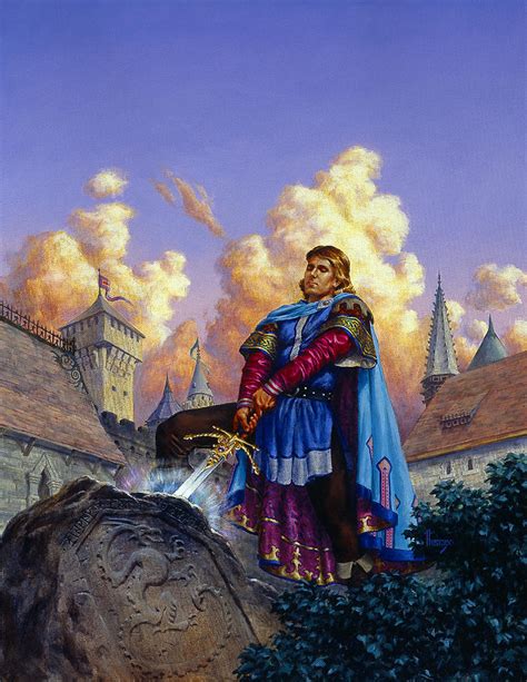 King Arthur Painting by Richard Hescox