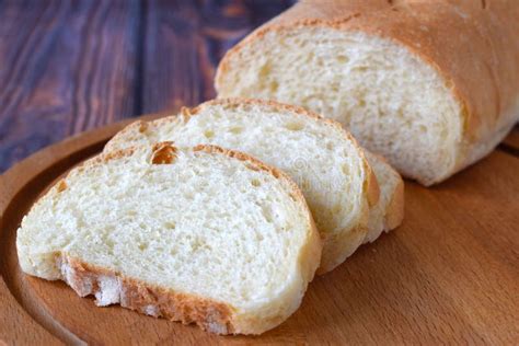 Fresh Homemade Bread Sliced. Stock Photo - Image of white, sliced ...