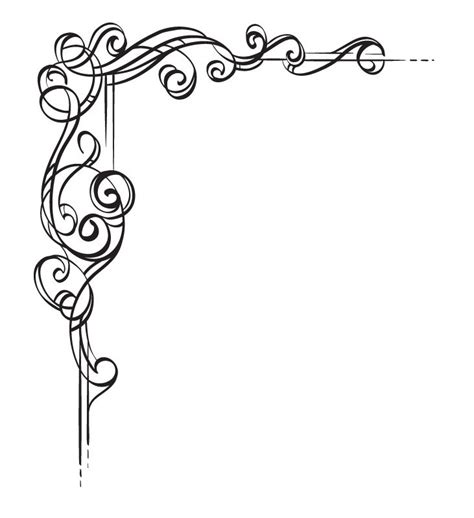 Scrollwork | Page borders design, Borders for paper, Border design