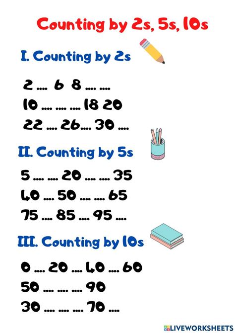 Counting By 5s And 10s Worksheet