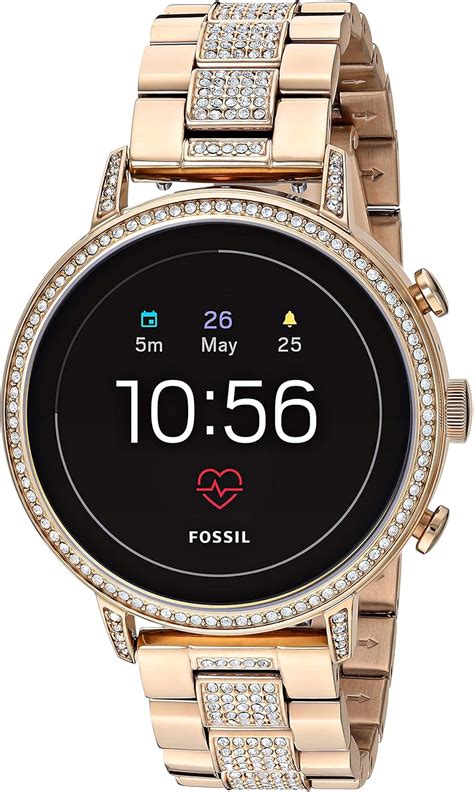 Fossil Women's Gen 4 Venture HR Heart Rate Stainless Steel Touchscreen ...