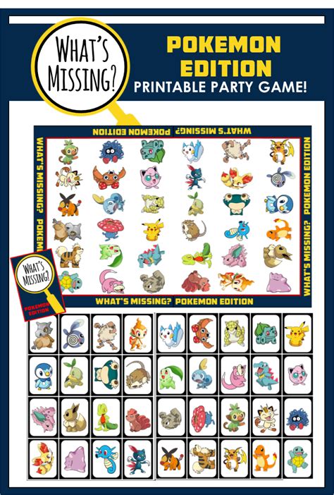 Top 12 Pokemon Party Games