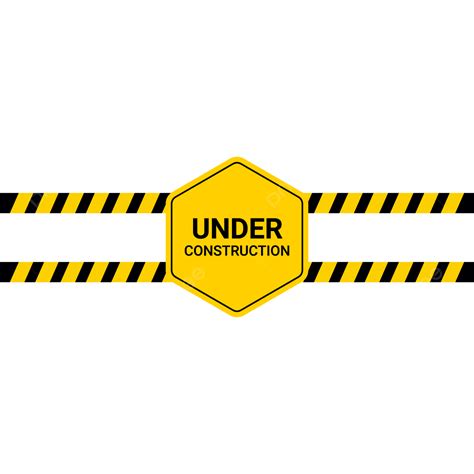 Flat Under Construction Sign Background Design, Under Construction Sign ...