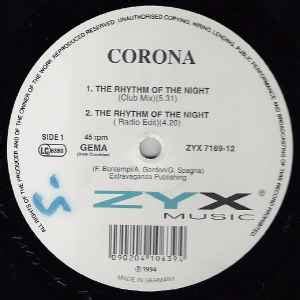 Corona – The Rhythm Of The Night (1994, Vinyl) - Discogs