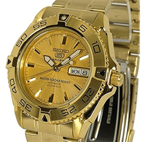 Seiko 5 Sports SNZB26 SNZB26J1 JAPAN Gold - Chronospride