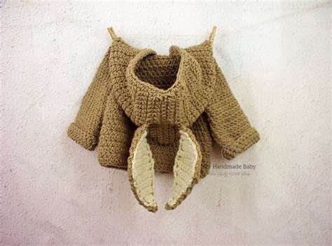 Crochet Pattern Baby Bunny Jacket Baby Hoodie With Rabbit Ears - Etsy