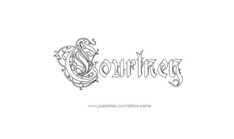 Courtney Name Tattoo Designs