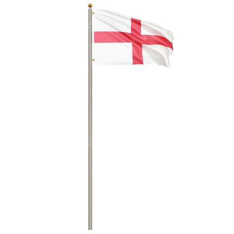 England Flag With Pole, England Flag Waving, England Flag Waving ...