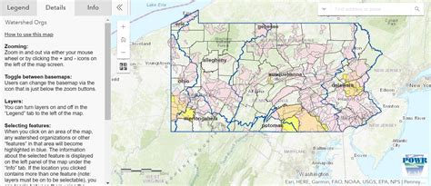 Pennsylvania Watershed Organizations Interactive Map » Manage My Watershed