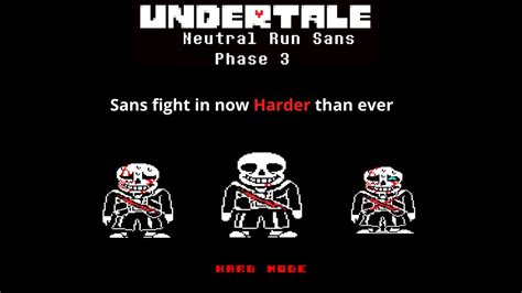 Sans fight is now Harder than ever Undertale Neutral sans fight phase 3 ...