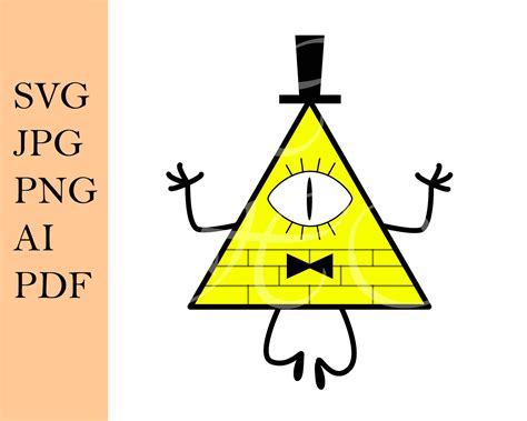 Gravity Falls Bill Cipher SVG Vector - Etsy