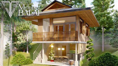 MODERN BAHAY-KUBO SIMPLE HOUSE DESIGN 6X7 METERS | MODERN BALAI - YouTube