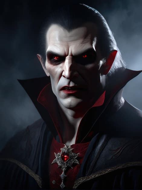 Premium AI Image | Illustration of an ultra realistic Vampire in ...