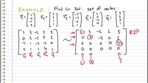 Linearly Dependent And Independent Vectors Examples - Photos