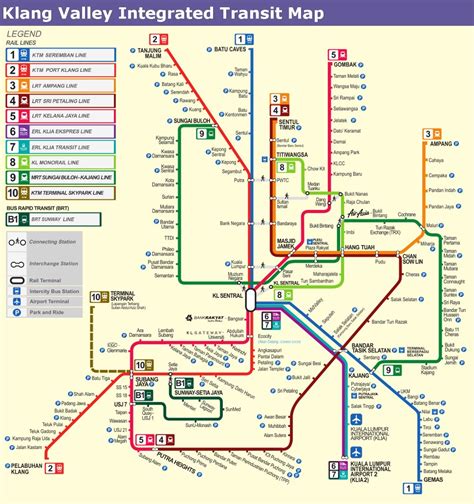 KL Sentral Station Maps (Transit Route, Station Map & Floor Directory)