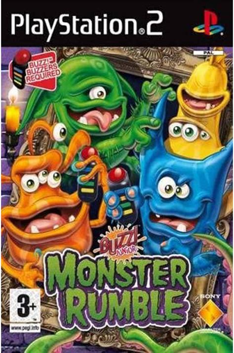 Sony Buzz Junior Monster Rumble PS2 Game, Multiplayer, With 25 Rib ...