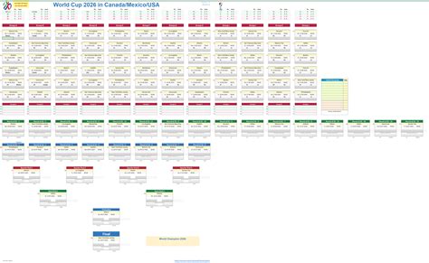 FIFA World Cup 2026 Excel Schedule - everything fully automatic