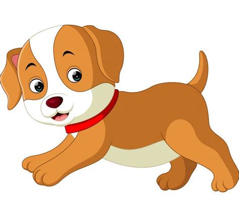 Lindo perro de dibujos animados Vector P... | Premium Vector #Freepik # ...