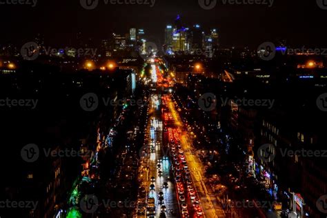 Paris city at night 15748671 Stock Photo at Vecteezy