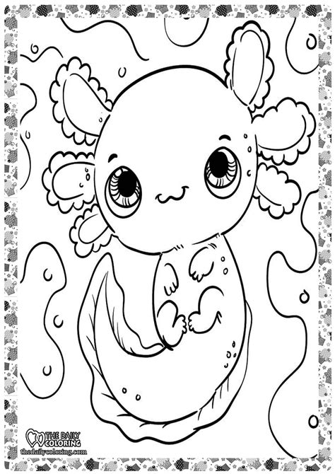 Free Axolotl Coloring Pages Download And Print Axolotl Coloring Pages ...