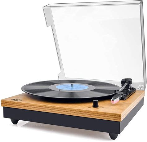 Buy Record Player, Bluetooth Portable Vinyl Turntable with Built-in 2 ...