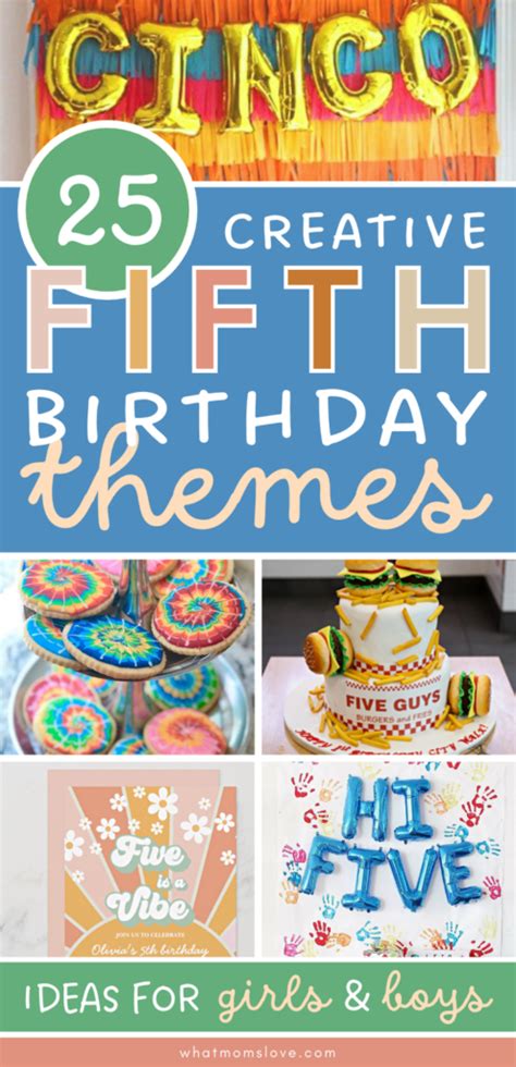 Unique 5th Birthday Party Ideas for Boys and Girls Turning 5! - what ...