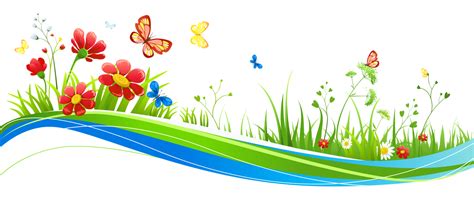 Transparent Decoration with Flowers and Butterflies PNG Picture ...