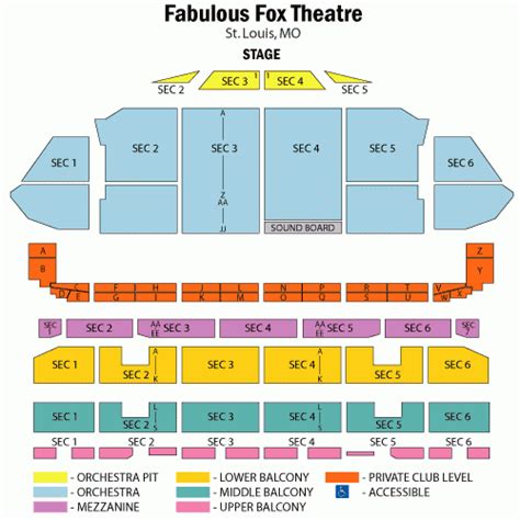 St. Louis Repertory Theater Seating Chart | NAR Media Kit